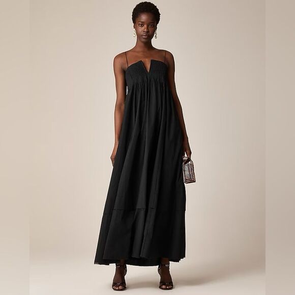 NWT J CREW Collection strapless notched maxi dress in black - Picture 2 of 7